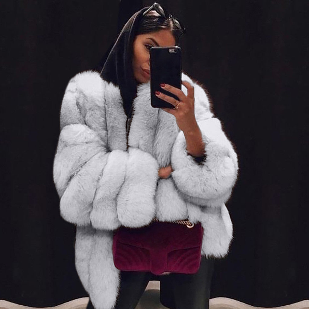 Faux Fur popular Coat