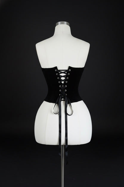 Samt-Korsett Rückseite mit Schnürung – LYLÉ Velvet Corset